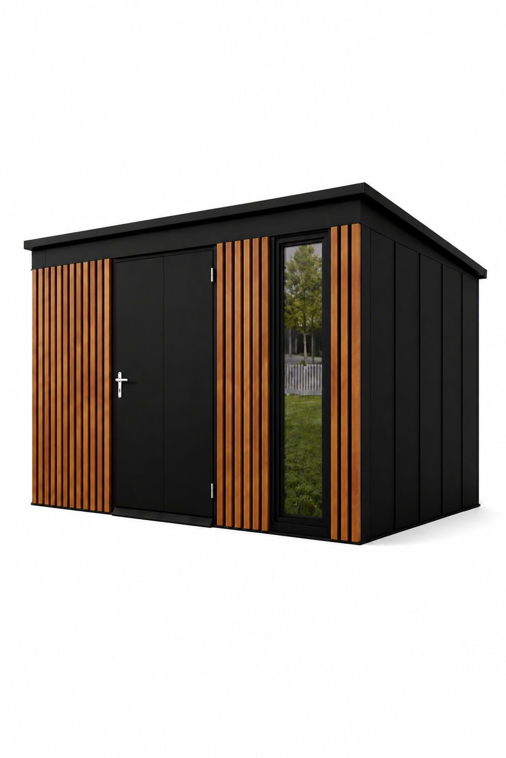 Tool Shed with slats 3,36x2,86(m)