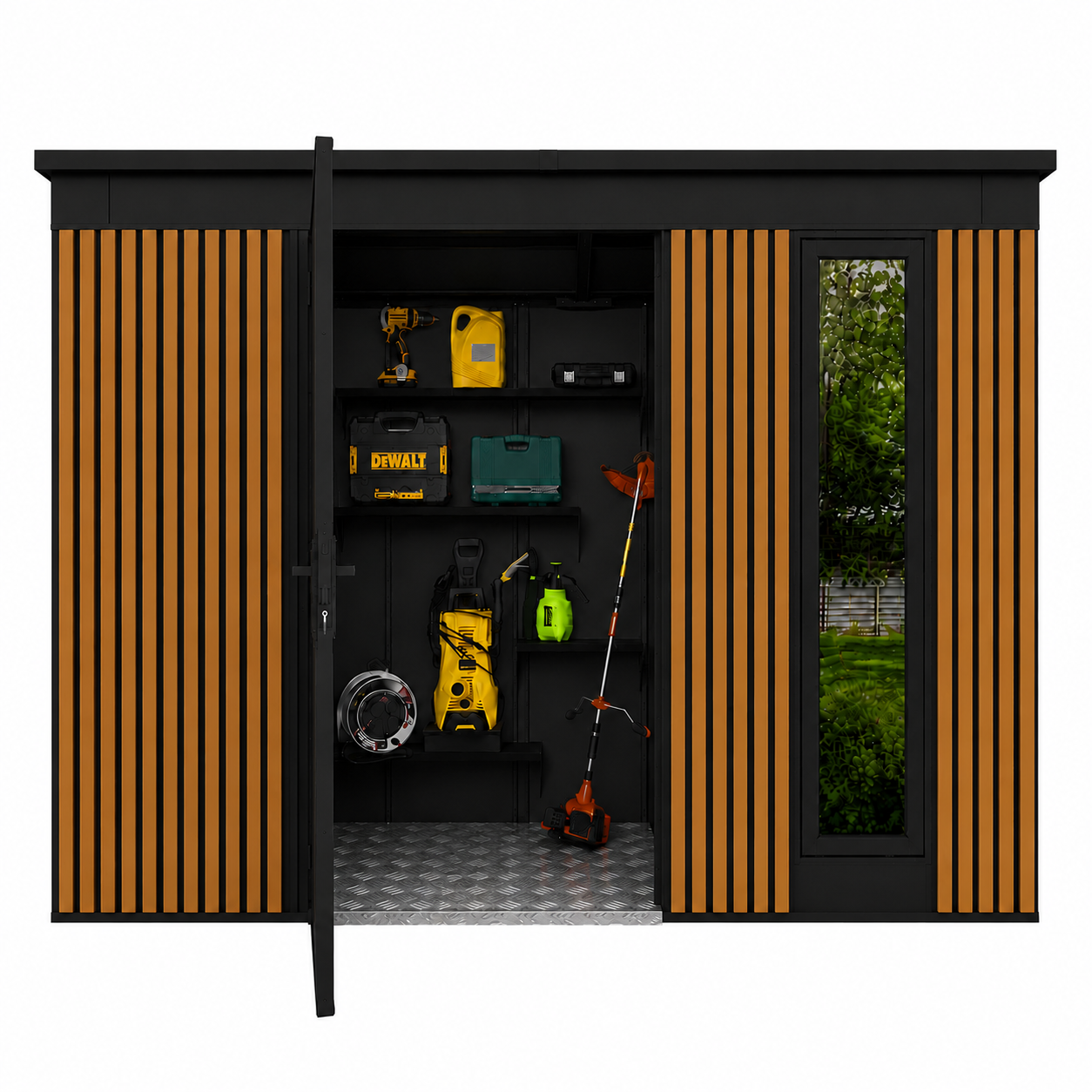 Tool Shed with slats 2,86x1,86 (m)