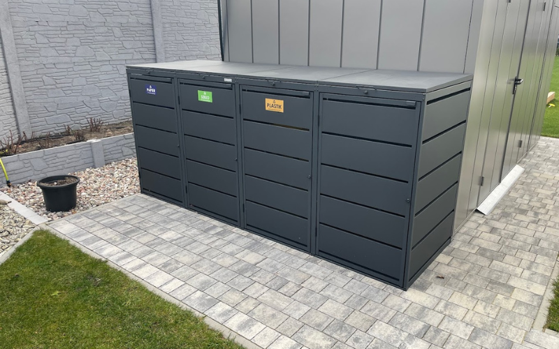 The Modern Solution for Outdoor Storage: Stylish Bin Covers by QBOXONE