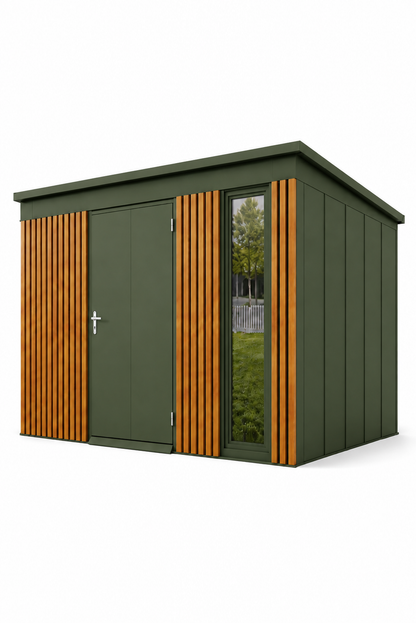 Tool Shed with slats 3,36x2,86(m)