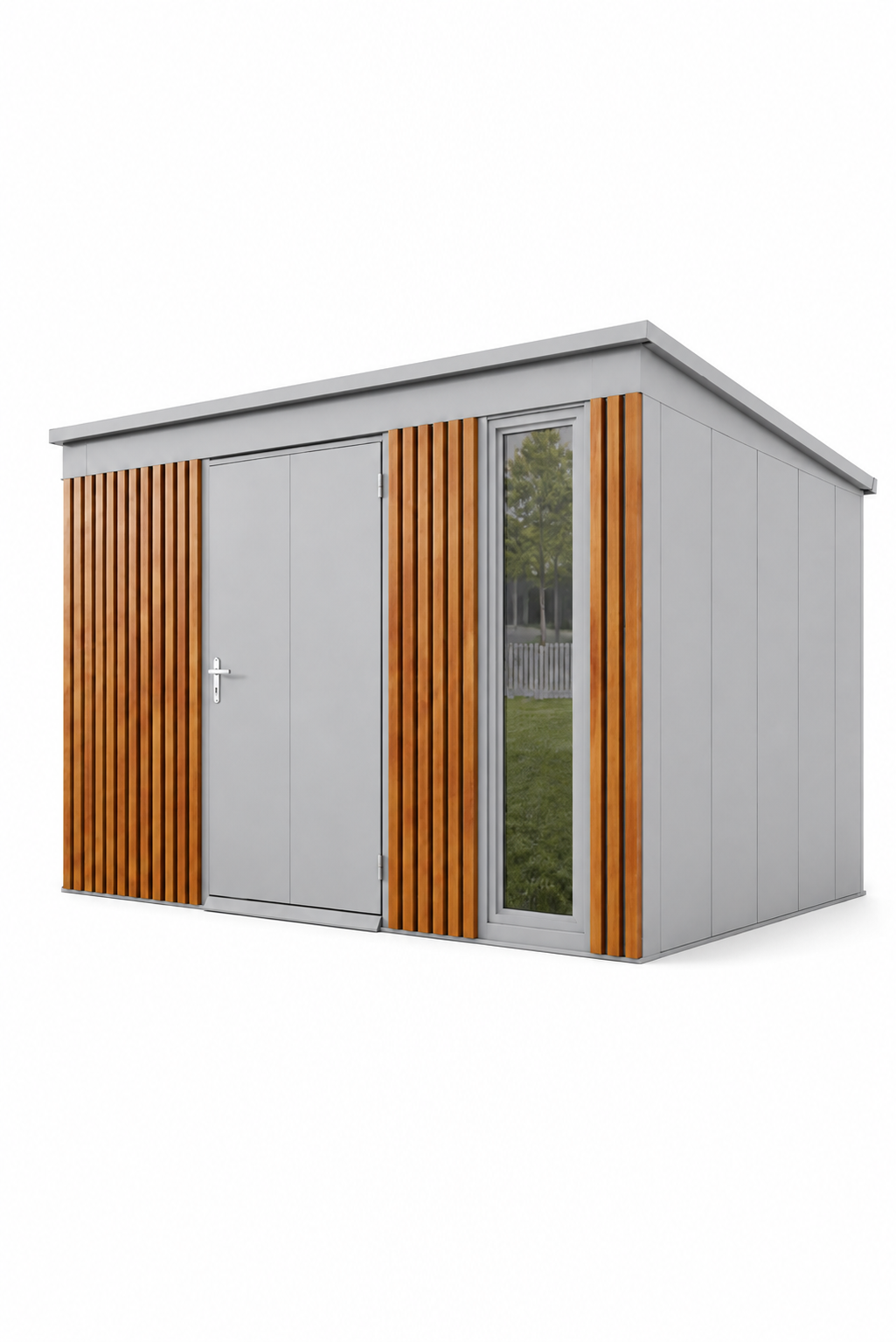 Tool Shed with slats 3,36x2,86(m)