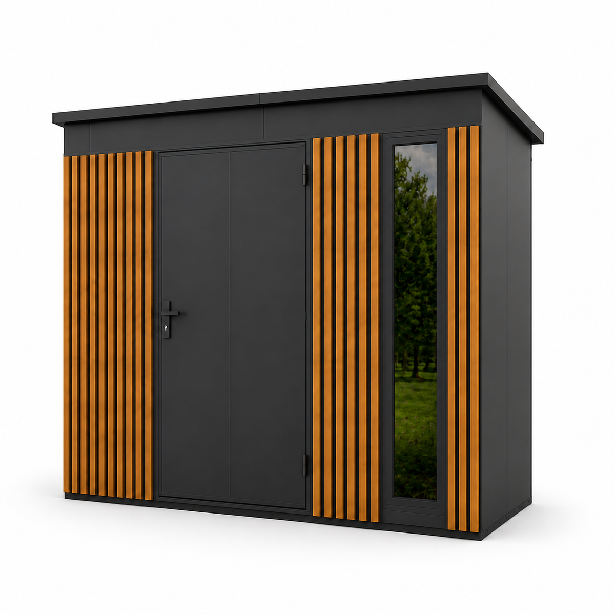 Tool Shed with slats 2,86x1,36 (m)
