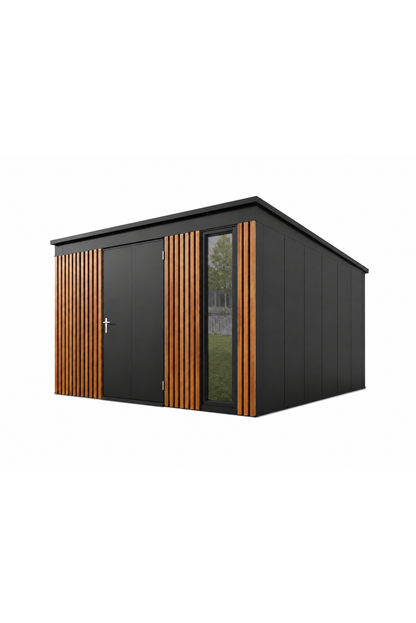 Tool Shed with slats 3,36x2,86(m)