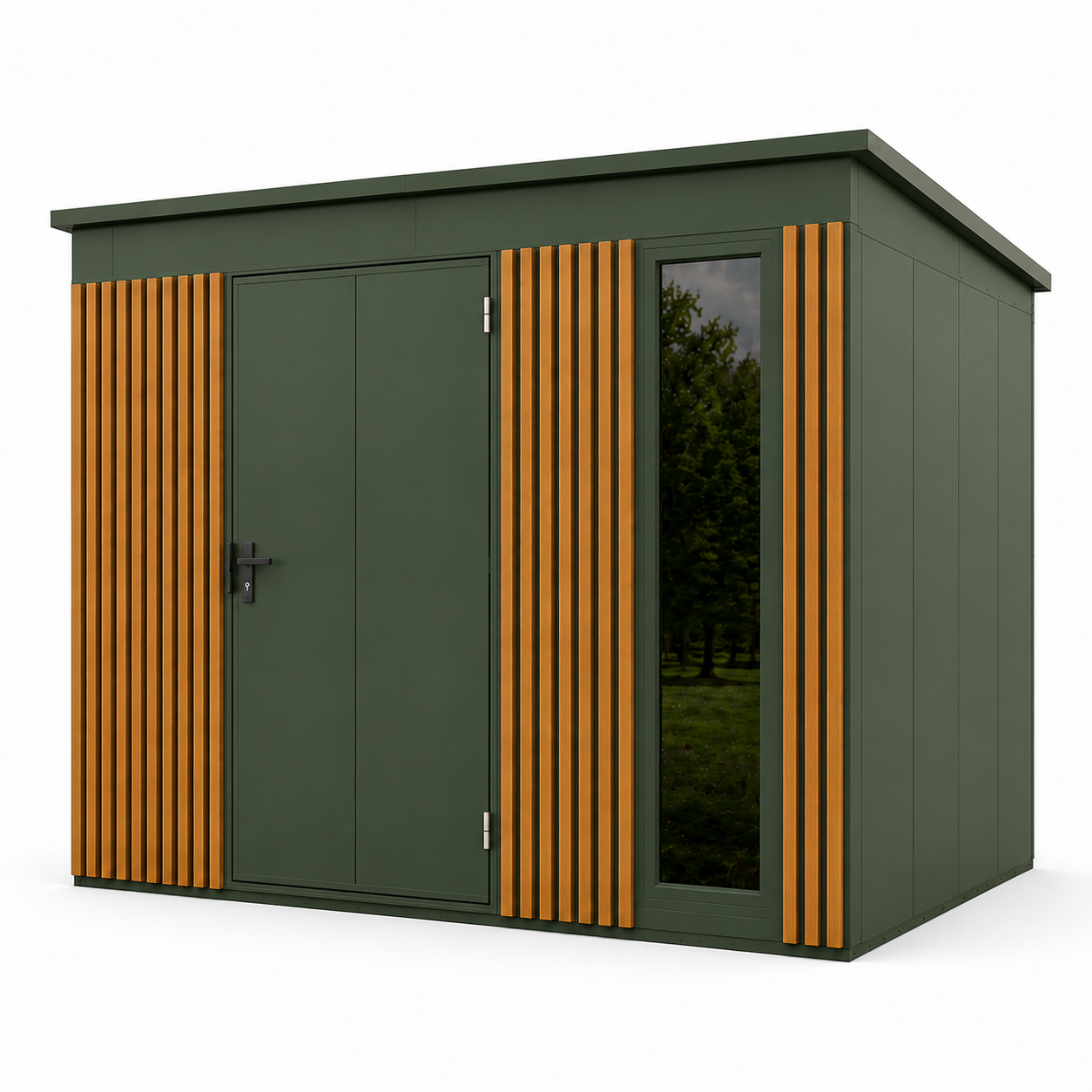 Tool Shed with slats 2,86x2,86 (m)