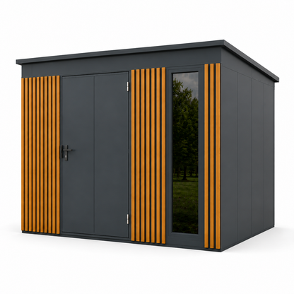 Tool Shed with slats 2,86x2,86 (m)