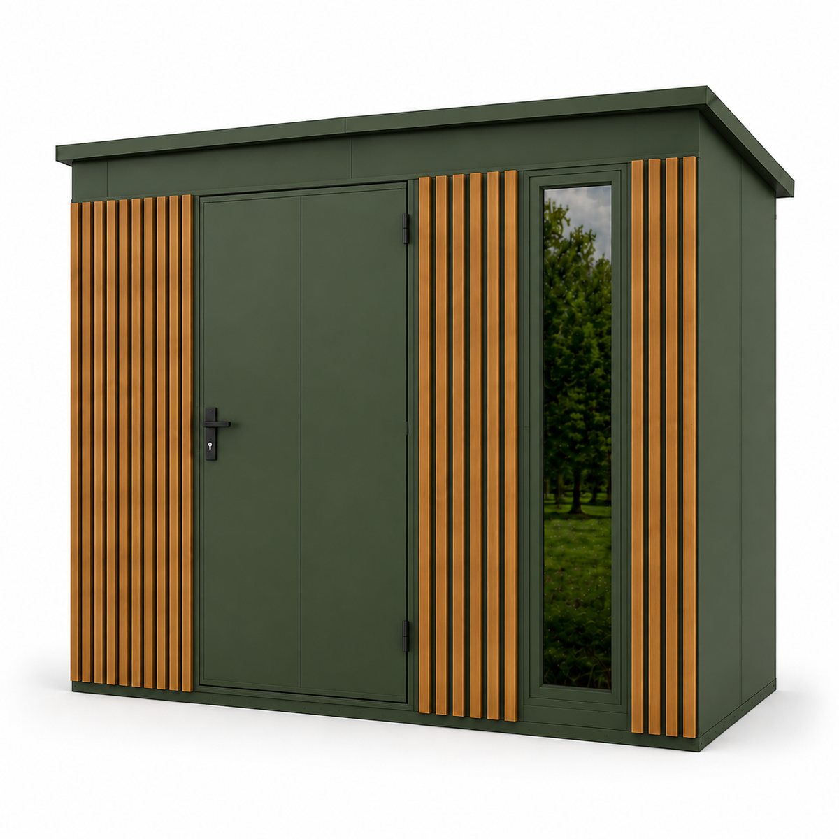 Tool Shed with slats 2,86x1,36 (m)