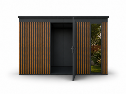 Tool Shed with slats 3,36x3,36 (m)
