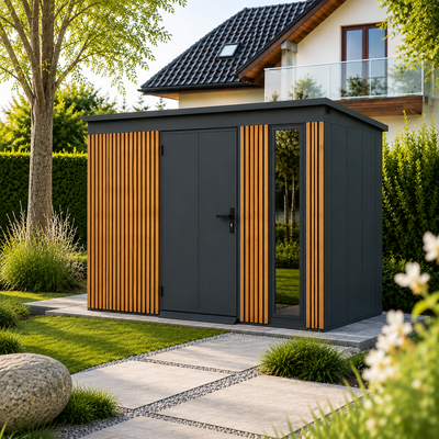Tool Shed with slats 2,86x1,86 (m)