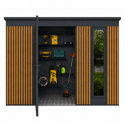 Tool Shed with slats 2,86x1,86 (m)