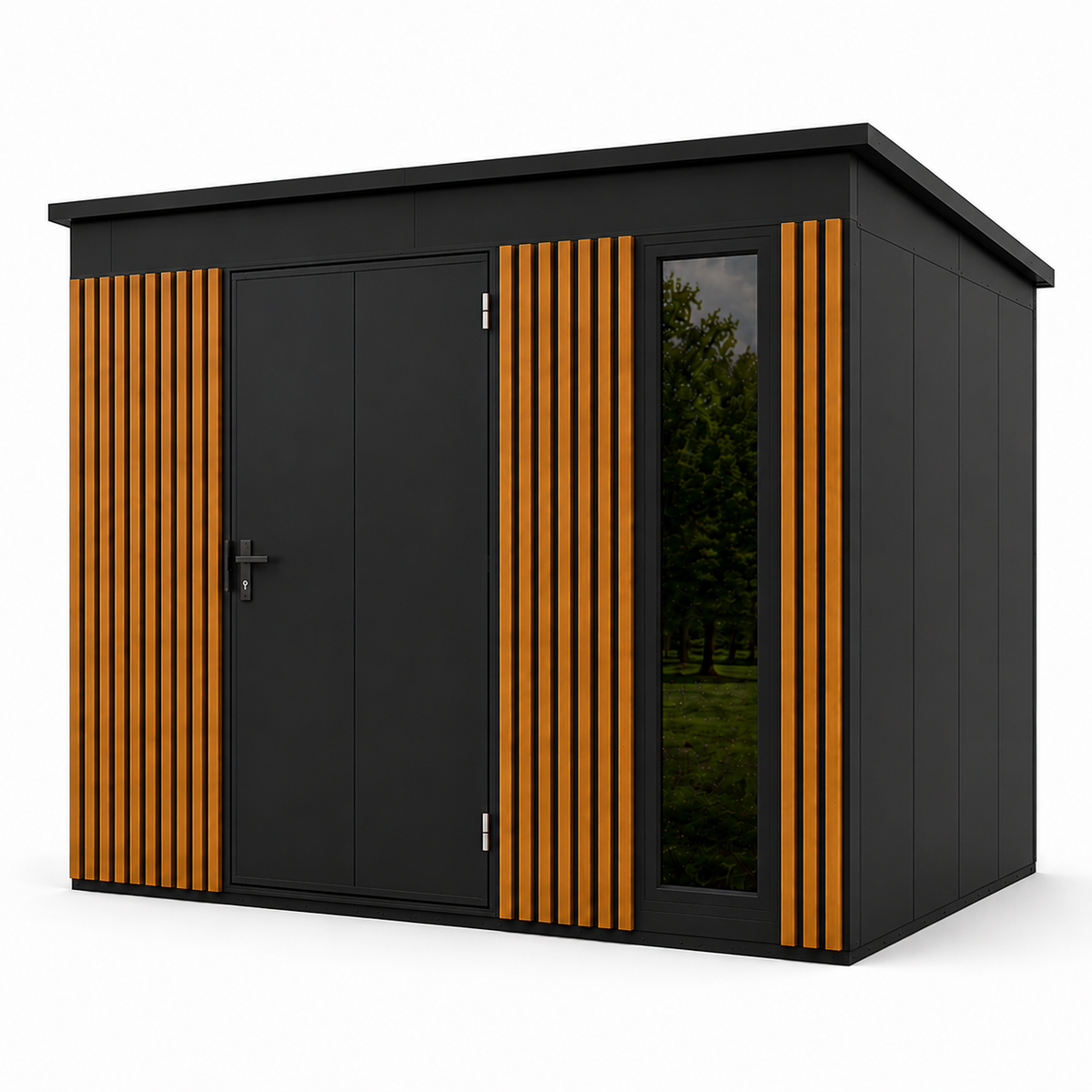 Tool Shed with slats 2,86x2,86 (m)