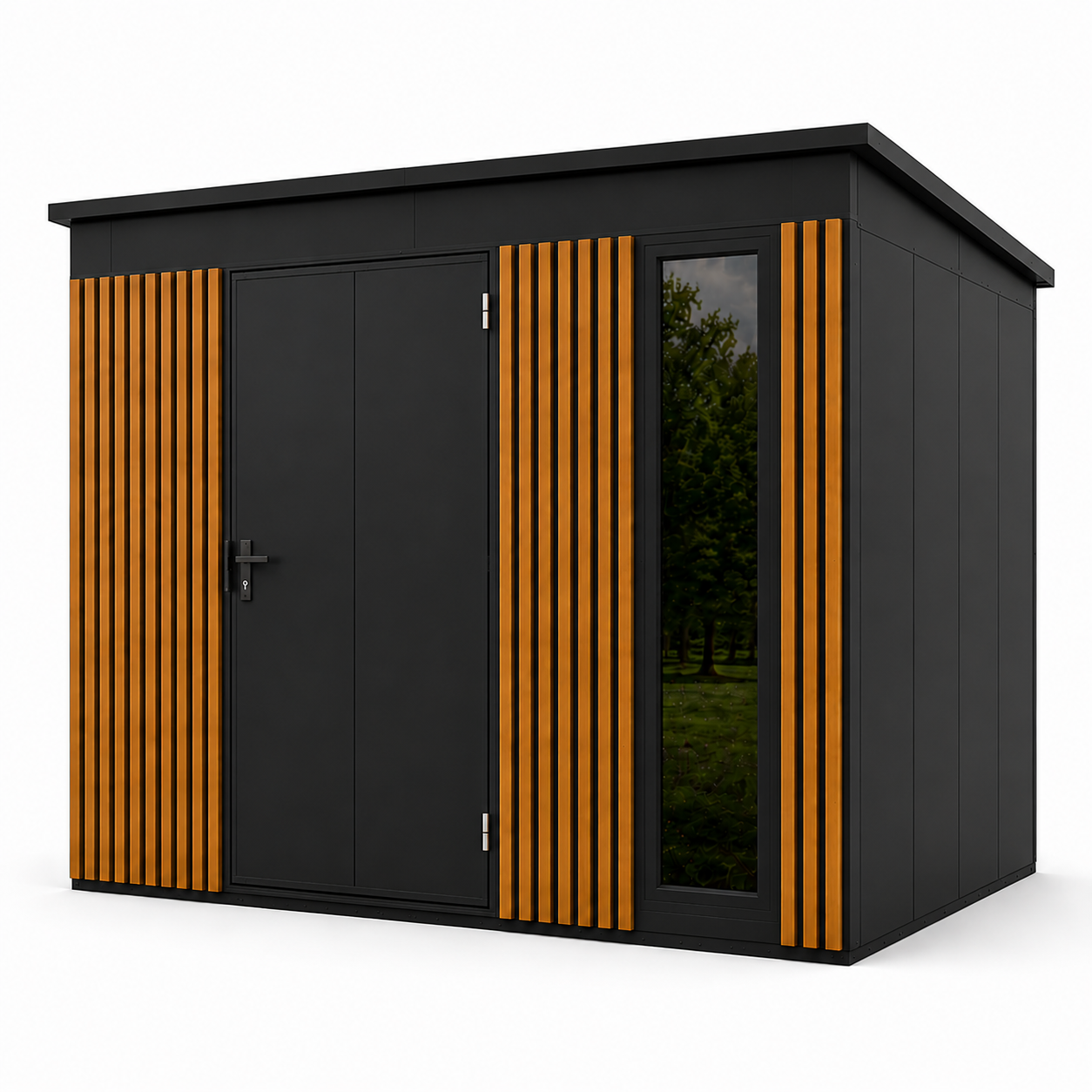 Tool Shed with slats 2,86x2,86 (m)