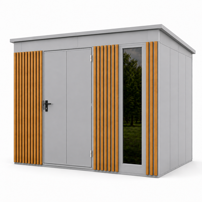 Tool Shed with slats 2,86x2,86 (m)