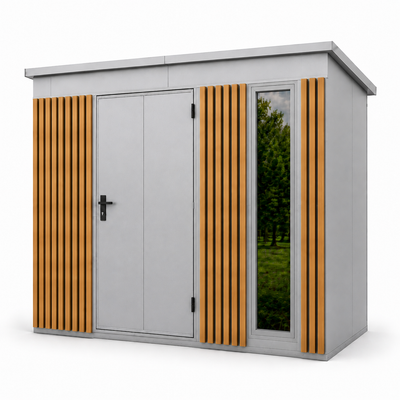 Tool Shed with slats 2,86x1,36 (m)