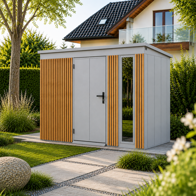 Tool Shed with slats 2,86x1,86 (m)