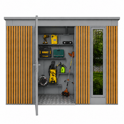 Tool Shed with slats 2,86x1,86 (m)
