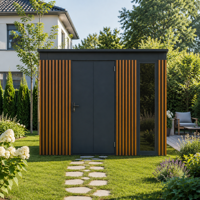 Tool Shed with slats 2,86x1,36 (m)