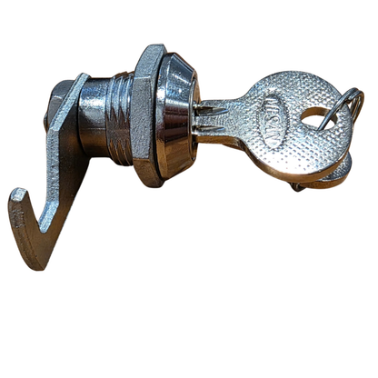 Lock with a key for basket enclosures