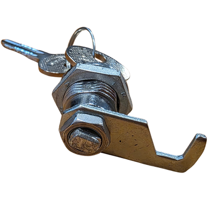 Lock with a key for basket enclosures