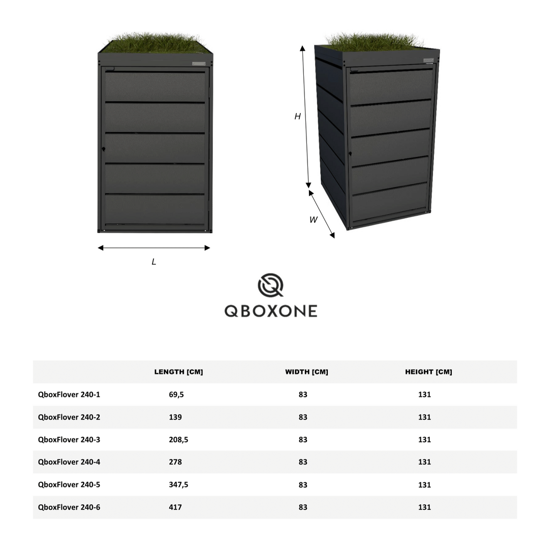 Mülltonnenboxen QboxFlorver240-1