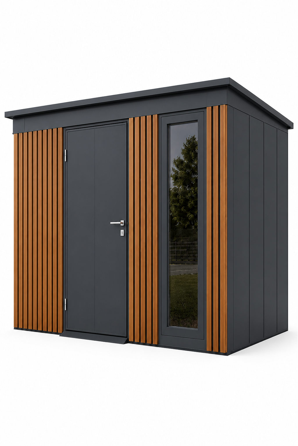 Tool Shed with slats 2,86x2,36 (m)