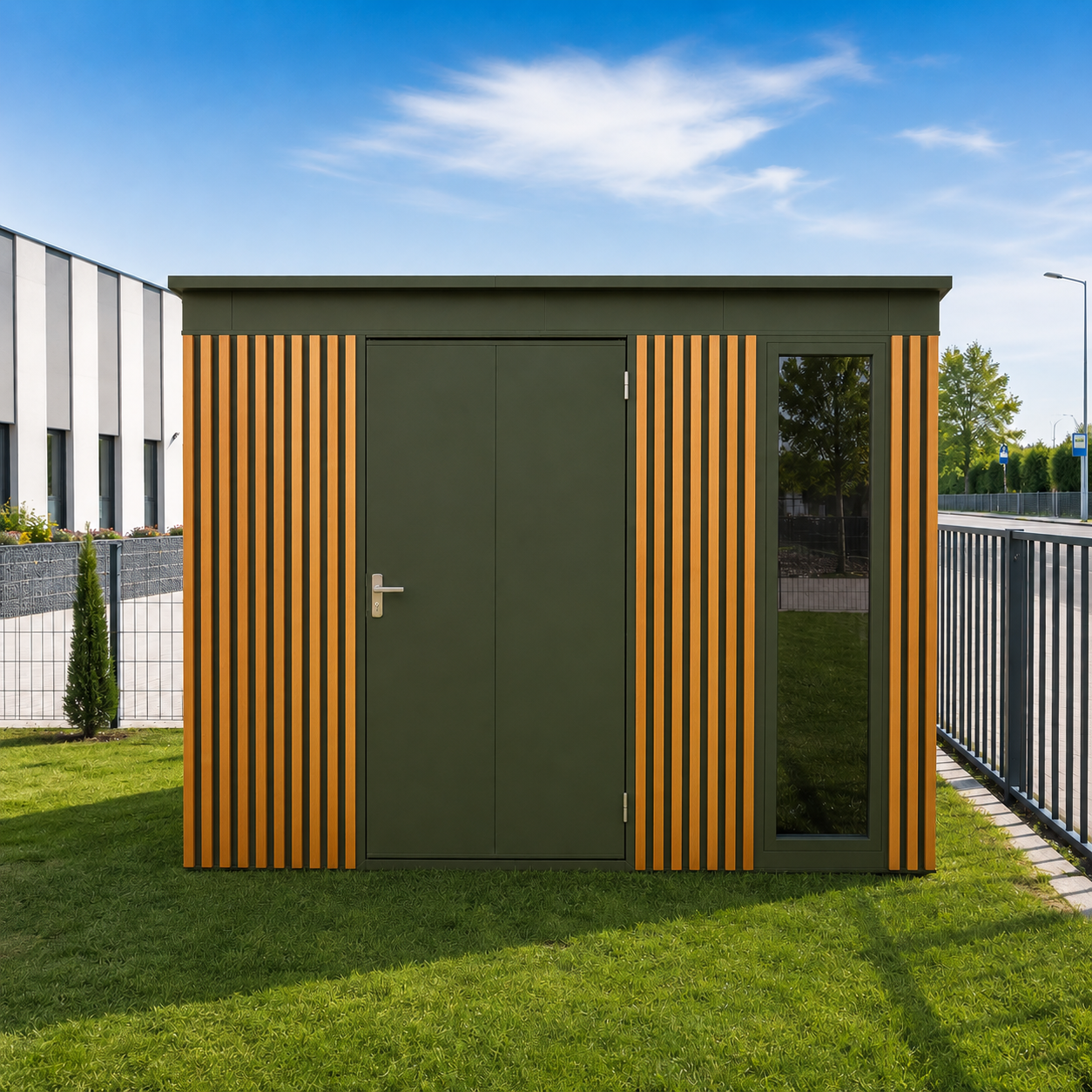 Tool Shed with slats 2,86x1,86 (m)