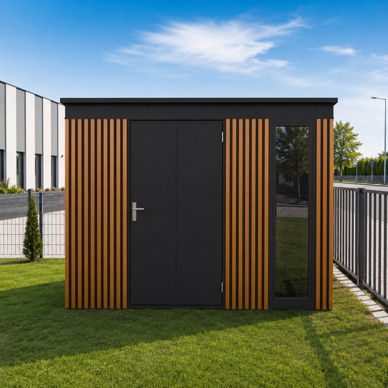 Tool Shed with slats 2,86x1,86 (m)