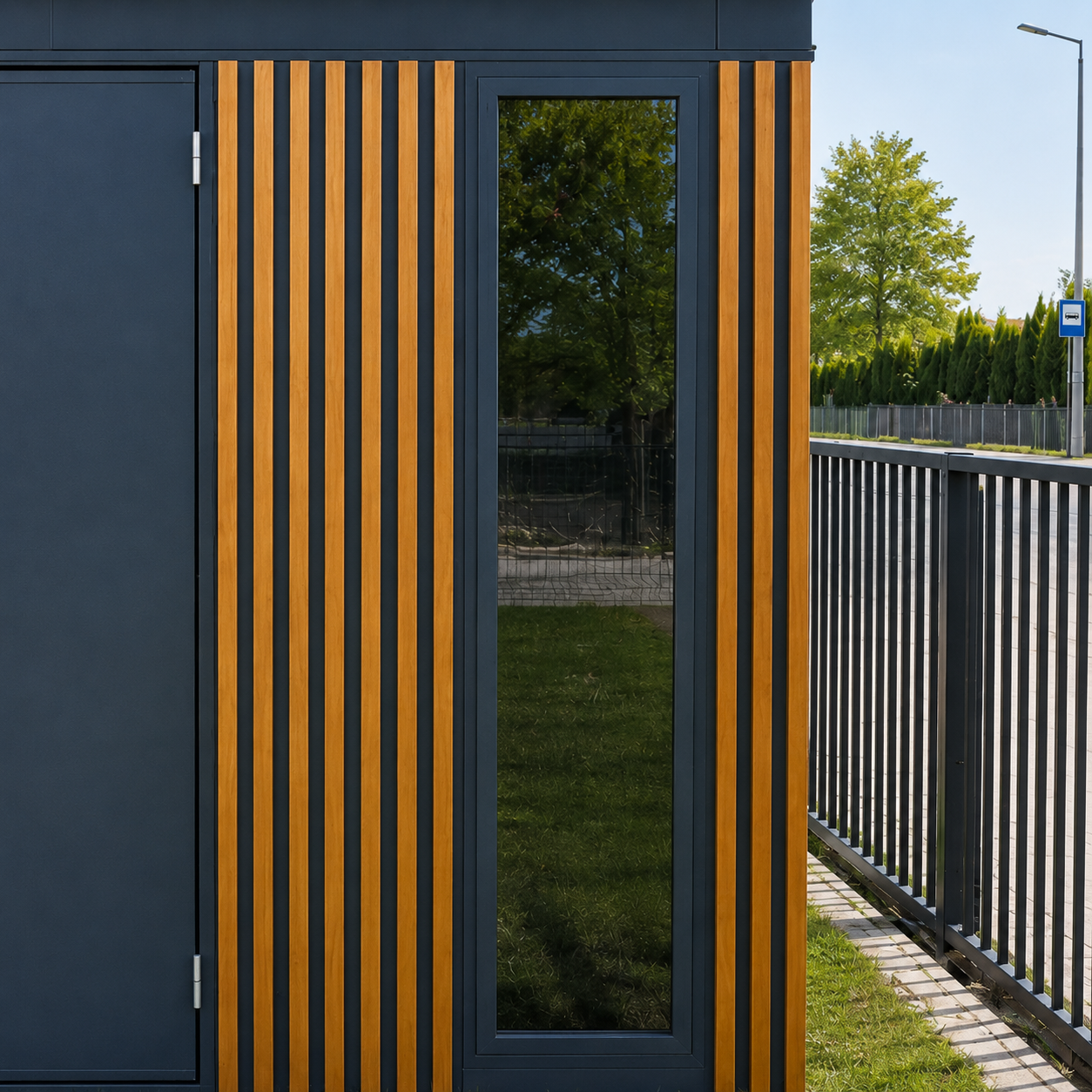 Tool Shed with slats 2,86x1,36 (m)